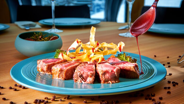 Rib-eye steak with local beef, La Pasay